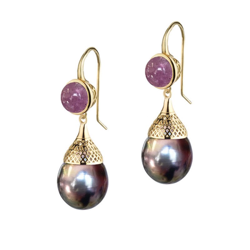 Elegant Drop-shaped Elegant Gold-plated Earrings-Jewearrings