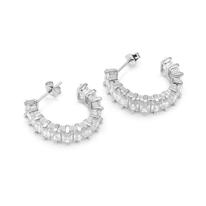 Elegant Graceful 18K Gold Plated Zircon Earrings-Jewearrings