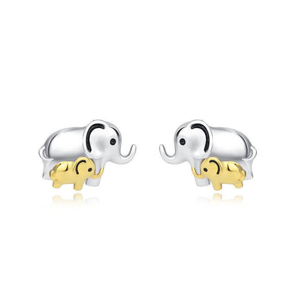 Elephant Earrings 925 Silver Earrings-Jewearrings