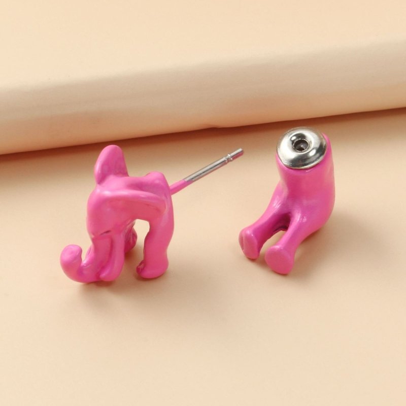 Elephant Earrings Alloy Dark Wind Earrings-Jewearrings