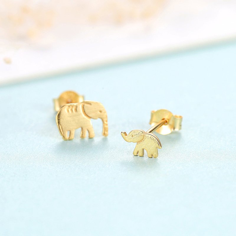 Elephant Earrings Asymmetrical Earrings-Jewearrings