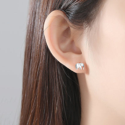 Elephant Earrings Asymmetrical Earrings-Jewearrings