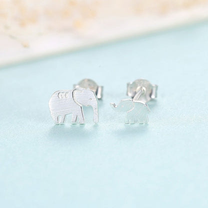 Elephant Earrings Asymmetrical Earrings-Jewearrings