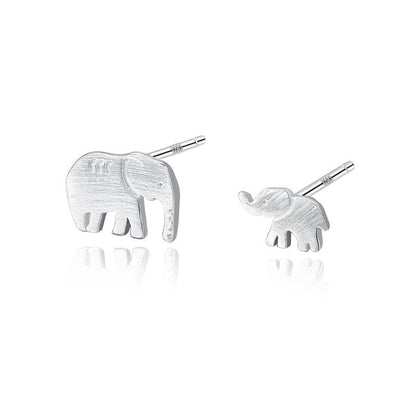 Elephant Earrings Asymmetrical Earrings-Jewearrings