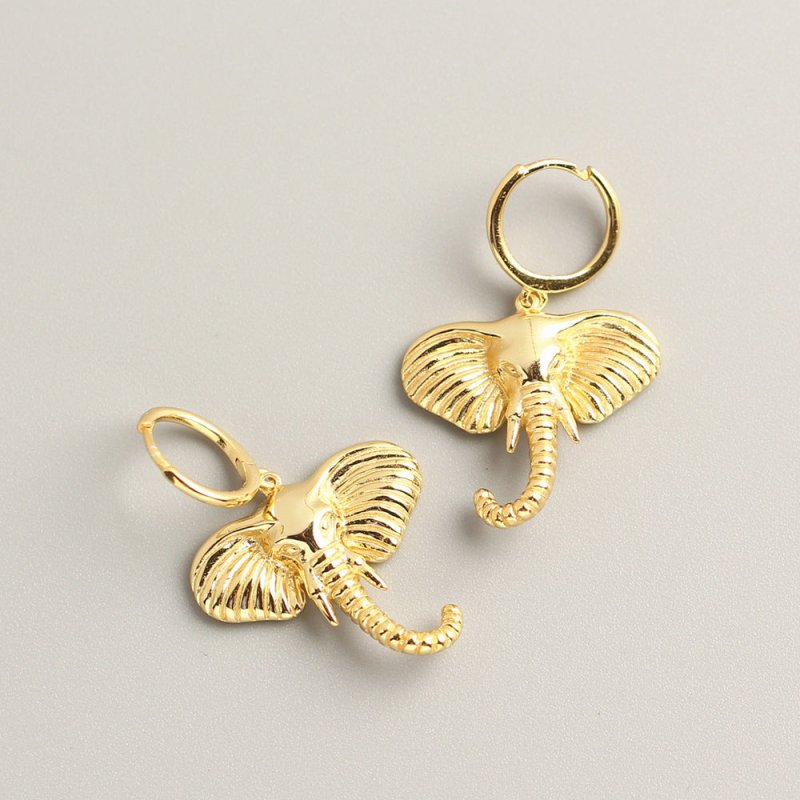 Elephant Earrings S925 Silver Earrings-Jewearrings