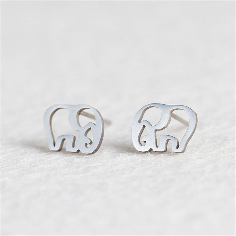 Elephant Earrings Simple Stylish Earrings-Jewearrings