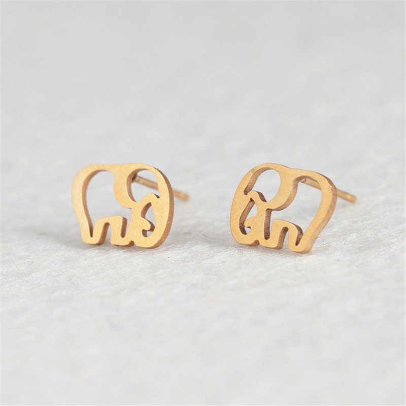 Elephant Earrings Simple Stylish Earrings-Jewearrings