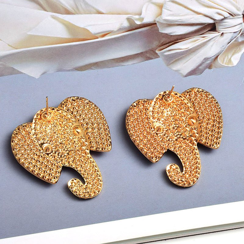 Elephant Earrings Trendy Colorful Earrings-Jewearrings