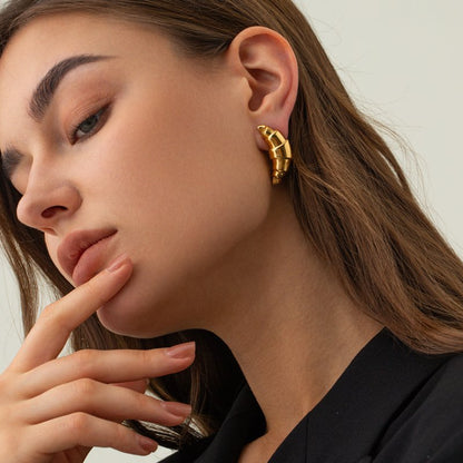 Emberly Gold Earrings-Jewearrings