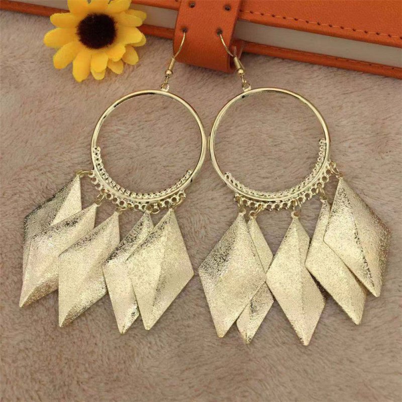 Ethnic Metal Hoop Earrings Women's Jewelry-Jewearrings