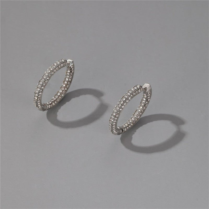 European And American Classic Geometric Hoop Earrings-Jewearrings