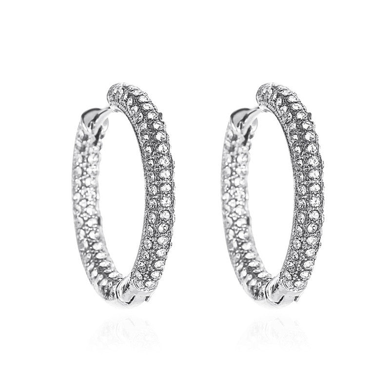 European And American Classic Geometric Hoop Earrings-Jewearrings