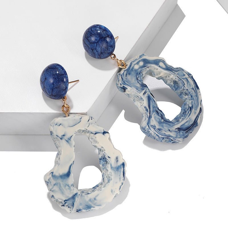 European And American Creative Vintage Acrylic Resin Earrings-Jewearrings