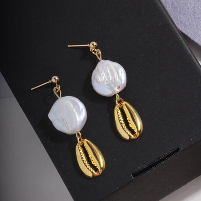 European And American Design Sense Baroque Pearl Earrings Female New Trendy Niche Temperament Fashion-Jewearrings