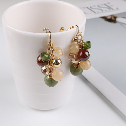 European And American Fashion Colored Acrylic Earrings-Jewearrings