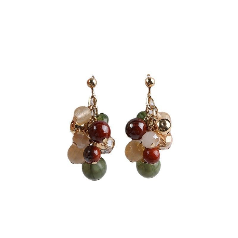 European And American Fashion Colored Acrylic Earrings-Jewearrings