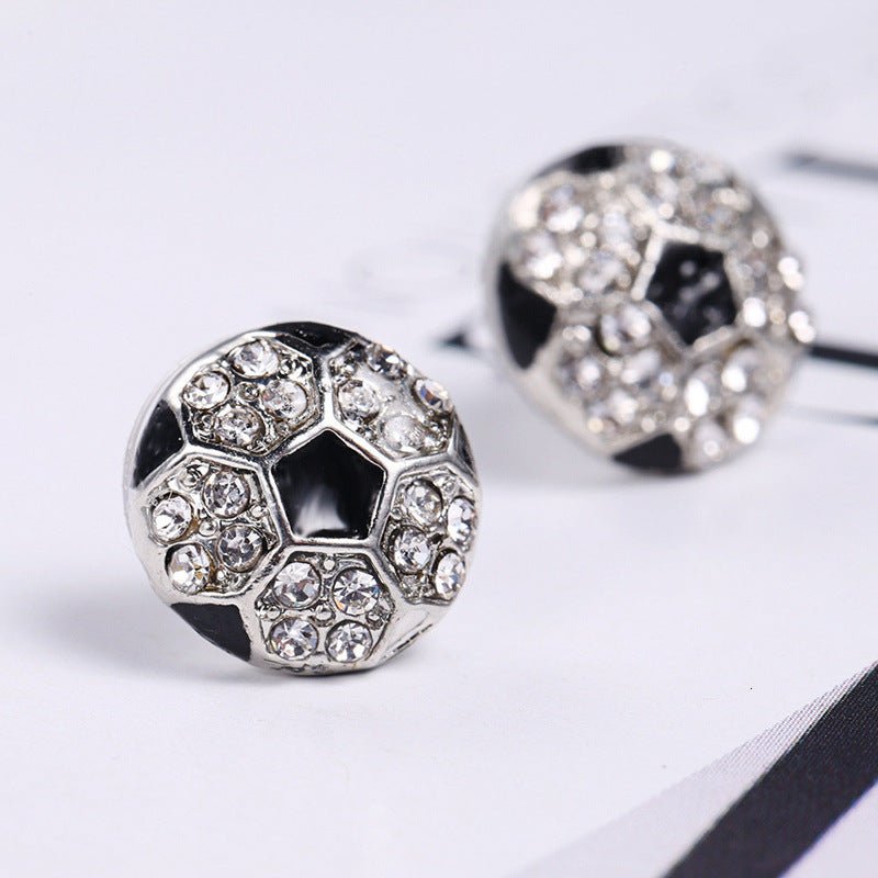 European And American Fashion Diamond Stud Earrings Alloy-Jewearrings