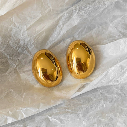 European And American Gold Large Earrings Women-Jewearrings