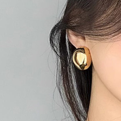 European And American Gold Large Earrings Women-Jewearrings