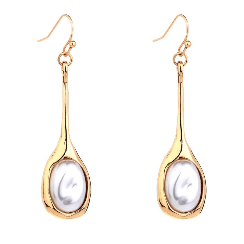 European and American hot style creative retro earrings exquisite ladies baroque pearl earrings-Jewearrings