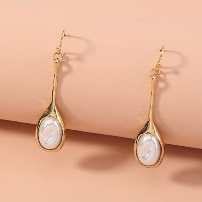 European and American hot style creative retro earrings exquisite ladies baroque pearl earrings-Jewearrings