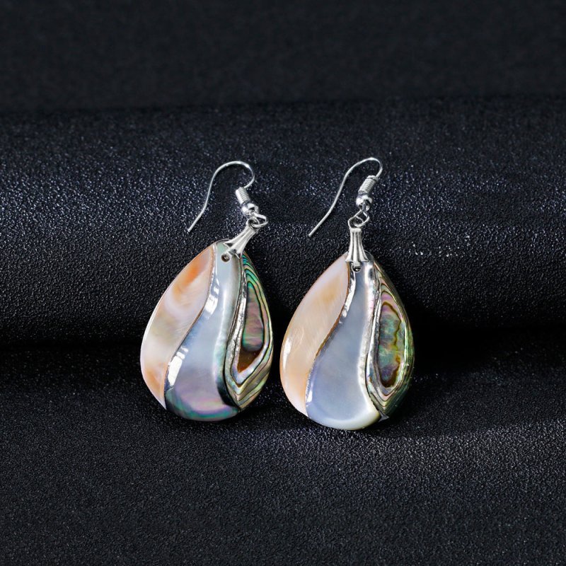 European And American Natural Abalone Shell Series Earrings, Ladies Temperament Earrings-Jewearrings