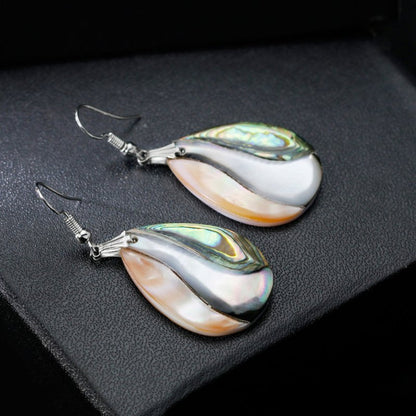 European And American Natural Abalone Shell Series Earrings, Ladies Temperament Earrings-Jewearrings