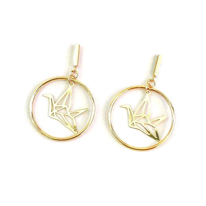 European And American Popular Shell Ginkgo Leaf Earrings-Jewearrings