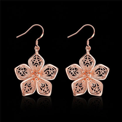 European and American Rose Gold Vintage Earrings Fashion Trend-Jewearrings