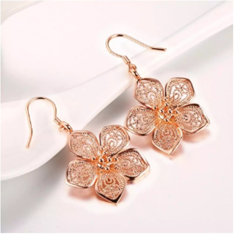 European and American Rose Gold Vintage Earrings Fashion Trend-Jewearrings