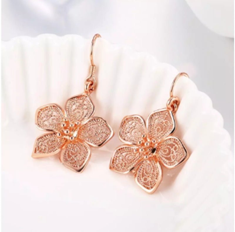 European and American Rose Gold Vintage Earrings Fashion Trend-Jewearrings