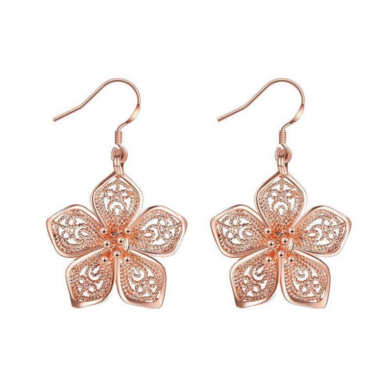 European and American Rose Gold Vintage Earrings Fashion Trend-Jewearrings