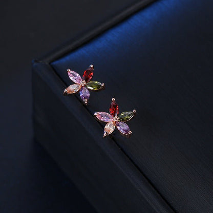 European And American Star Glitter Diamond Fashion Cute Crystal Earrings-Jewearrings