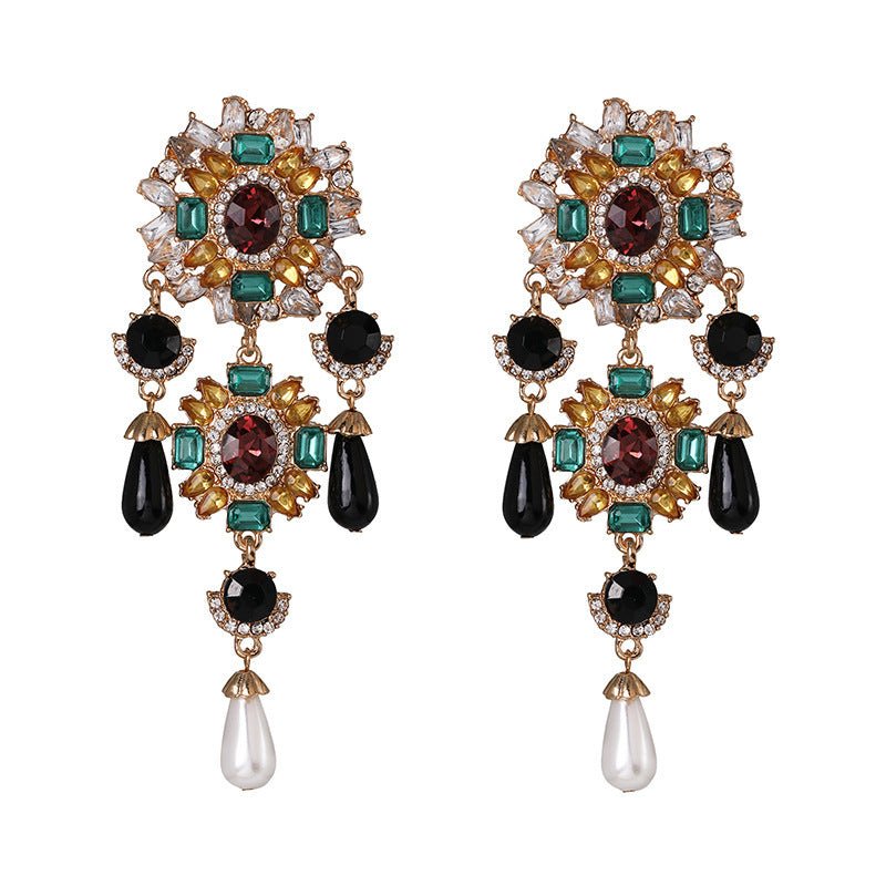 European And American Style Fashion Exaggerated Big Earrings-Jewearrings