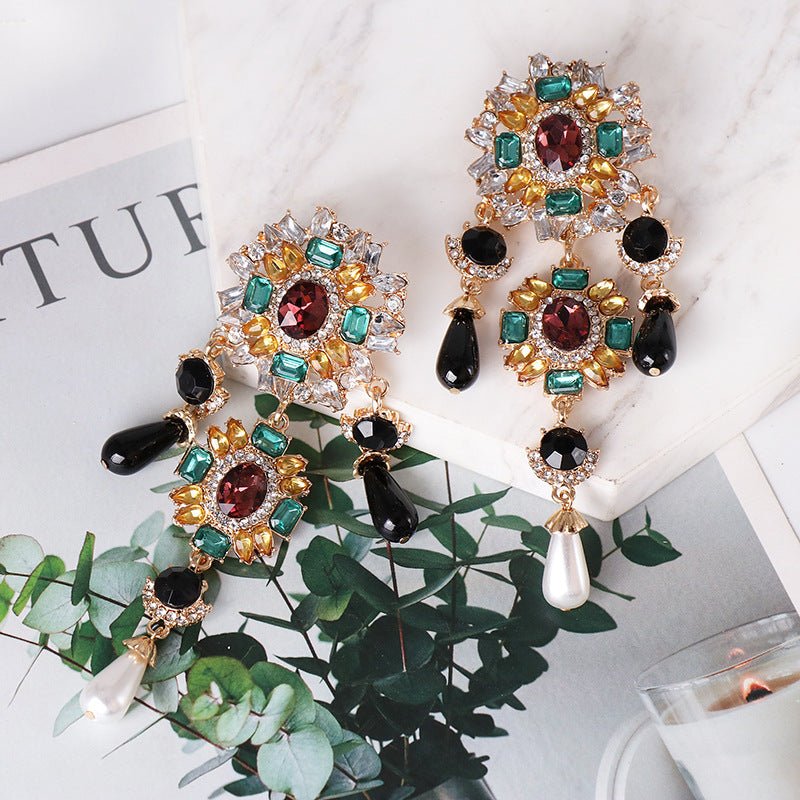 European And American Style Fashion Exaggerated Big Earrings-Jewearrings