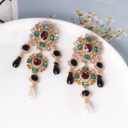 European And American Style Fashion Exaggerated Big Earrings-Jewearrings