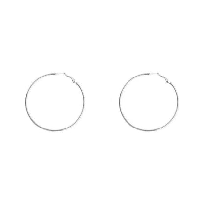 European And American Temperament Big Hoop Earrings Simple And Exaggerated Female Circle Earrings Eardrops European And American Ear Ring-Jewearrings