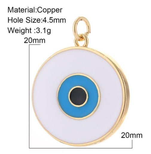 Evil Blue Eye Cute Earrings Charms Diy Pendant Necklace D Esi-Jewearrings