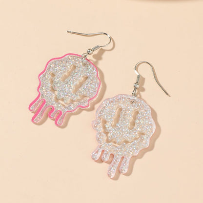 Exaggerated Acrylic Irregular Earrings Ins Wind-Jewearrings