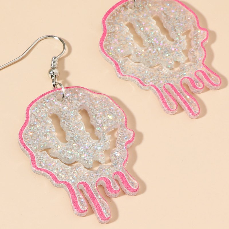 Exaggerated Acrylic Irregular Earrings Ins Wind-Jewearrings