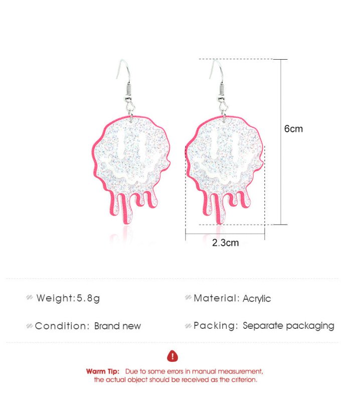 Exaggerated Acrylic Irregular Earrings Ins Wind-Jewearrings