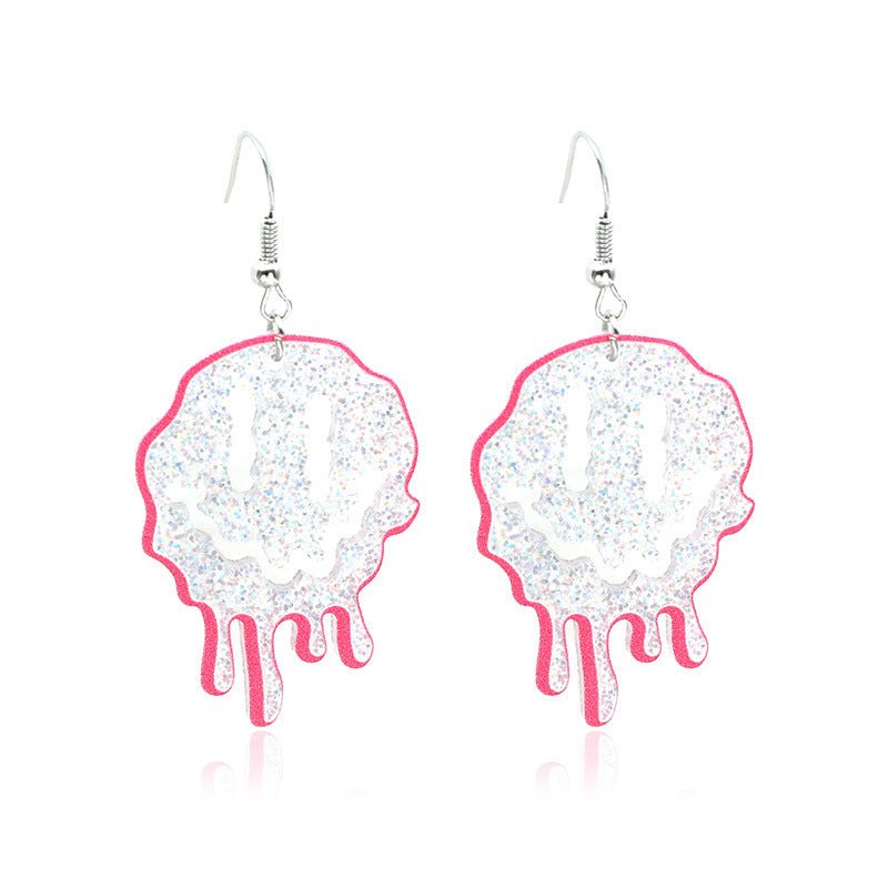 Exaggerated Acrylic Irregular Earrings Ins Wind-Jewearrings