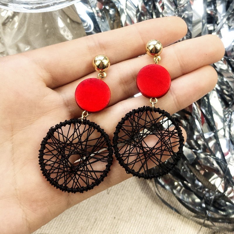 Exaggerated big circle earrings-Jewearrings