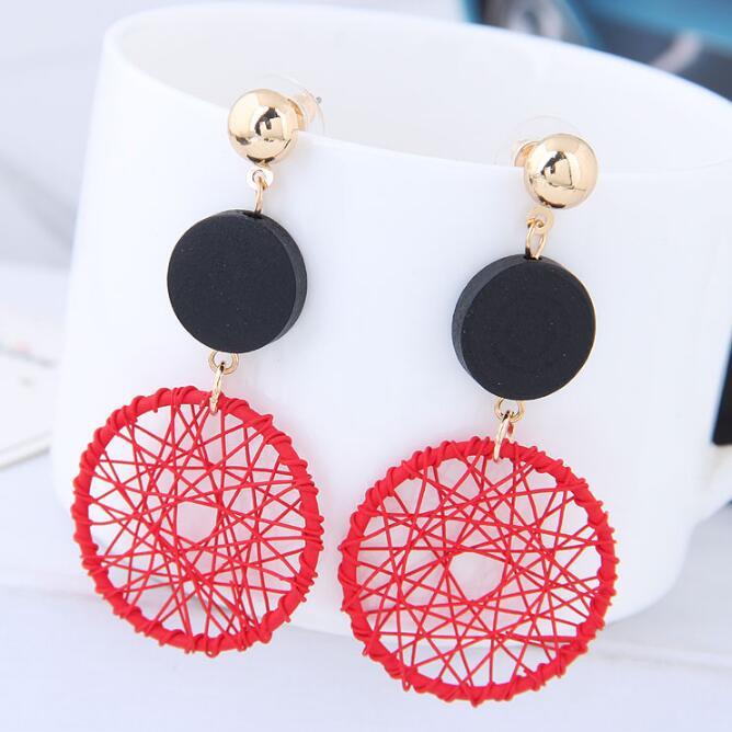 Exaggerated big circle earrings-Jewearrings