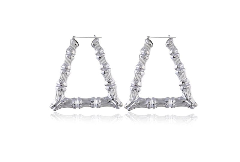 Exaggerated earrings Alloy geometric big wild European and American geometric earrings female-Jewearrings