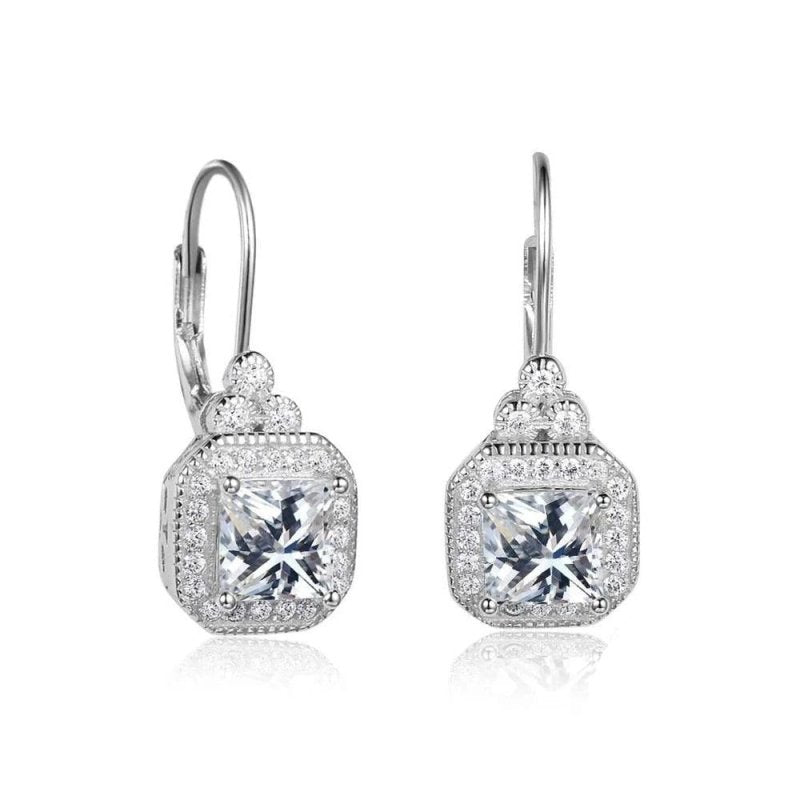 Exaggerated earrings s925 sterling silver diamond high-end stud earrings-Jewearrings