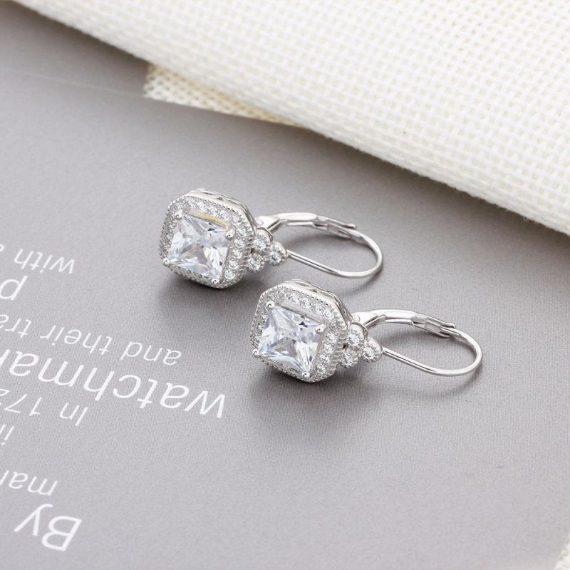 Exaggerated earrings s925 sterling silver diamond high-end stud earrings-Jewearrings