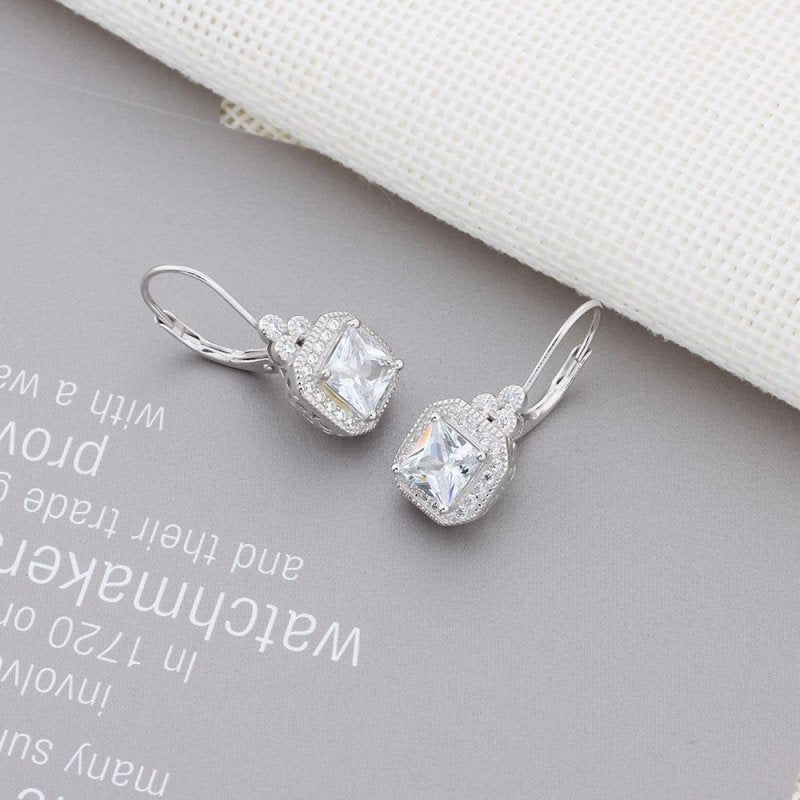 Exaggerated earrings s925 sterling silver diamond high-end stud earrings-Jewearrings