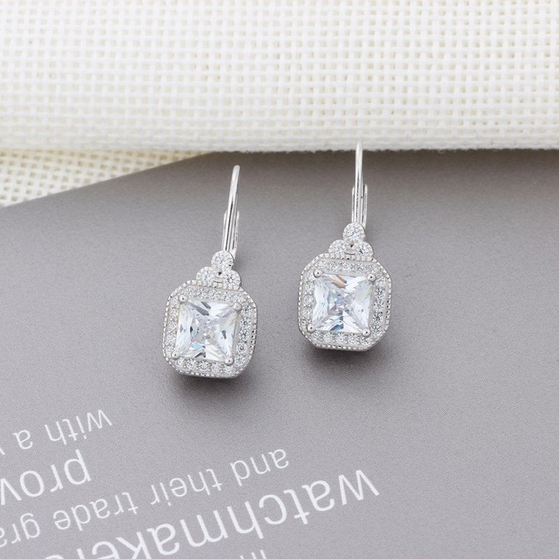 Exaggerated earrings s925 sterling silver diamond high-end stud earrings-Jewearrings