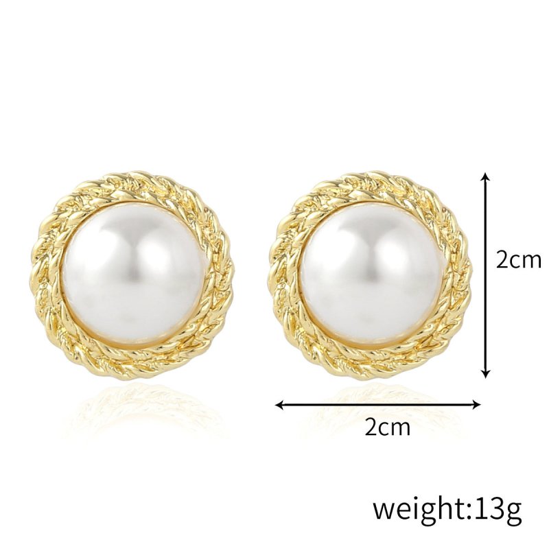 Exaggerated Irregular Baroque Pearl Earrings-Jewearrings